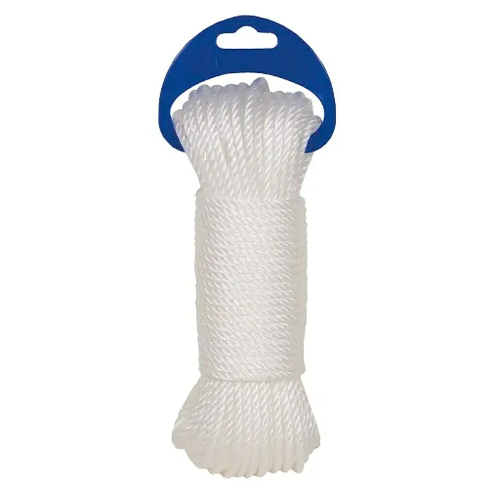 Cordel de polipropileno 4343 - Ø x L: 4 mm x 20 m, Polietileno, Blanco, Cableado