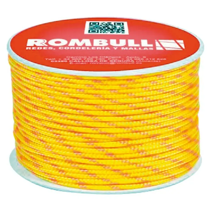 Cuerda de poliéster fantasía - Ø x L: 2,5 mm x 60 m, Trenzado