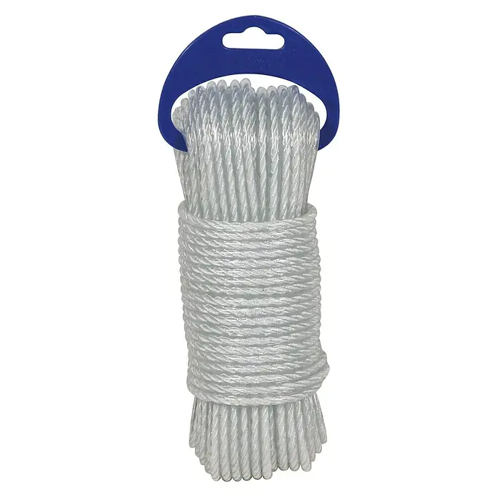 Cordel de polipropileno 4593 - Ø x L: 4 mm x 10 m, Polietileno, Blanco, Cableado