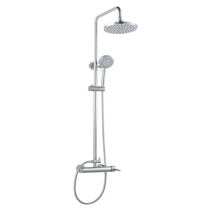 Rousseau Sistema de ducha - Con grifo monomando, Número de tipos de chorro: 5 ud., Cromo