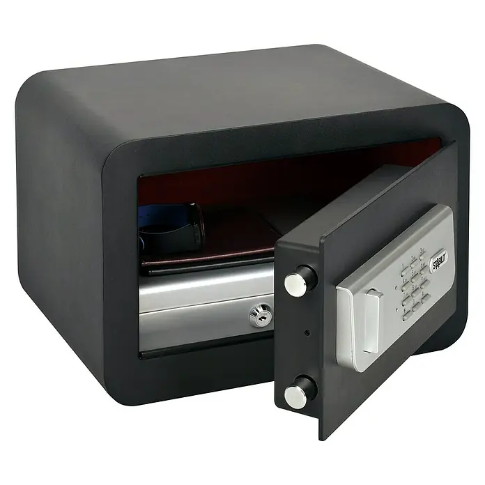 Stabilit Sigurnosni sef Security-Box LED - D x Š x V: 35 x 25 x 23 cm, Elektronična brojčana brava, Crne boje
