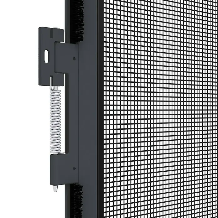 Easy Life easyLINE 2 Insektenschutztür - B x H: 100 x 210 cm, Farbe Rahmen: Anthrazit, Schraubbefestigung - Detailaufnahme