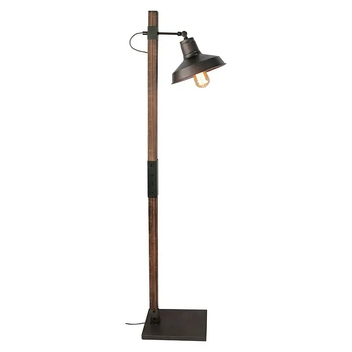Stehleuchte - 40 W, Höhe: 140 cm, Weiß, E27 - Vorderansicht