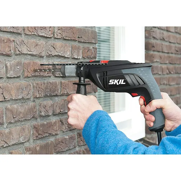 Skil Schlagbohrmaschine 6398 AA - 1.000 W, Leerlaufdrehzahl: 0 U/min - 3.000 U/min, Schlagzahl: 0 U/min - 48.000 U/min - Linke Seitenansicht