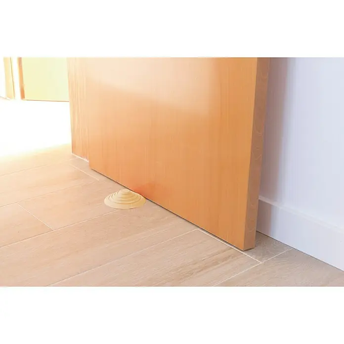 Tope de puerta y ventana Ovni Blockystar - Plástico, Ø x Al: 12 x 3 cm, Beige