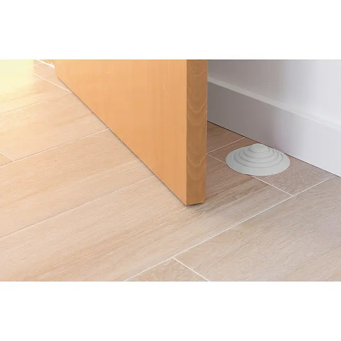 Tope de puerta y ventana Ovni Blockystar - Plástico, Ø x Al: 12 x 3 cm, Blanco