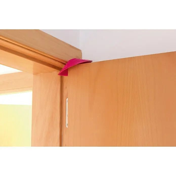 Tope de puerta y ventana Ovni Blockystar - Plástico, Ø x Al: 12 x 3 cm, Rosa