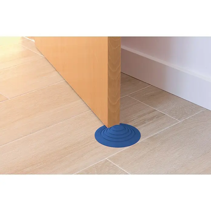 Tope de puerta y ventana Ovni Blockystar - Plástico, Ø x Al: 12 x 3 cm, Azul oscuro