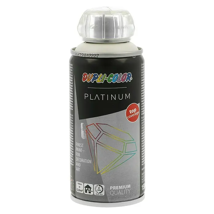 Dupli-Color Platinum Buntlack-Spray platinum RAL 9001 - Cremeweiß, 150 ml, Seidenmatt - Vorderansicht