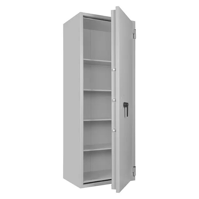 Format Stahlbüroschrank SB Pro 50 - Doppelbart-Hochsicherheitsschloss, L x B x H: 550 x 700 x 1.900 mm - Anwendungsbeispiel