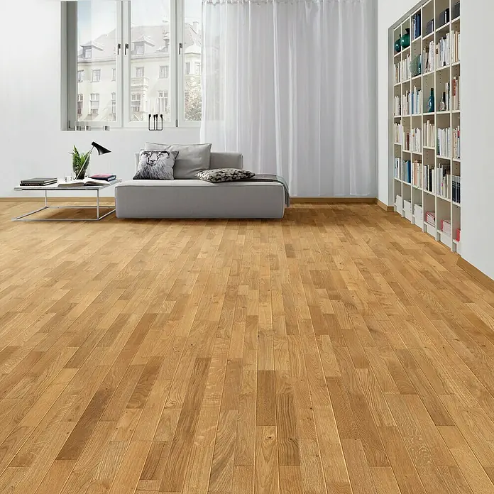 Living by Haro Fertigparkett Eiche Terra - 2.200 x 180 x 13,5 mm, Schiffsboden - Stimmungsaufnahme