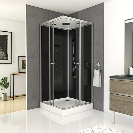 Cabina de ducha completa Vitamine Black Square