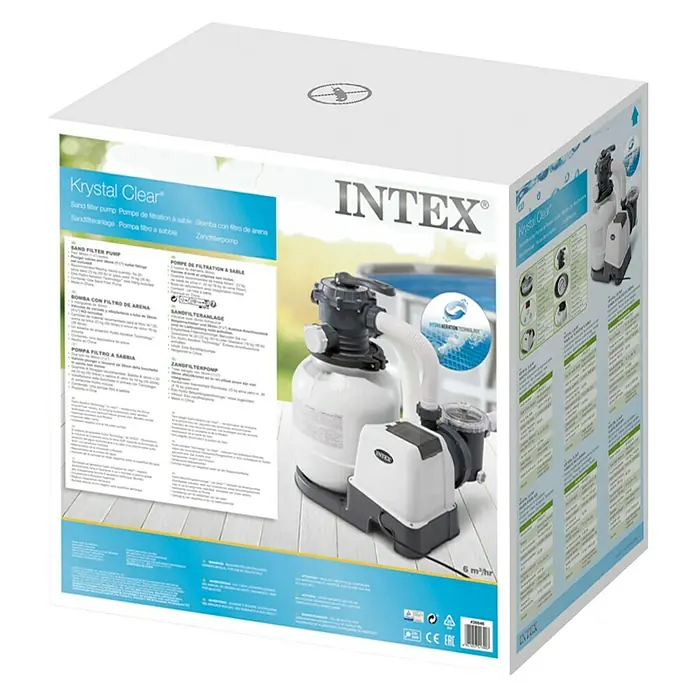 Intex Sandfilteranlage GPH - Filterleistung: 6 m³/h, Passend für: Pools bis 36.000 l