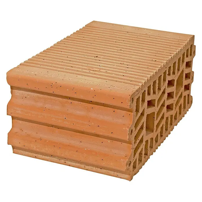 BHS Mallorca Ladrillo Termoarcilla - 14 x 30 cm, Rojo