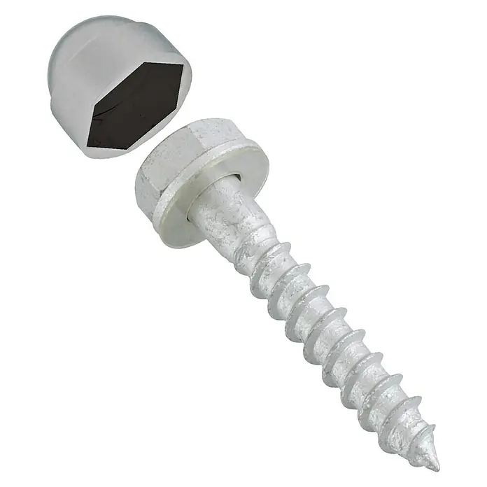 Tornillo autorroscante Gris suelo de madera - 10 x 70 mm, Acero