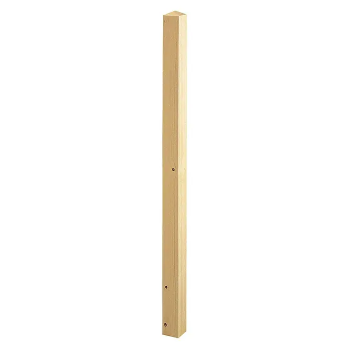 Poste de barandilla de escalera - 120 cm x 70 mm x 70 mm, Natural