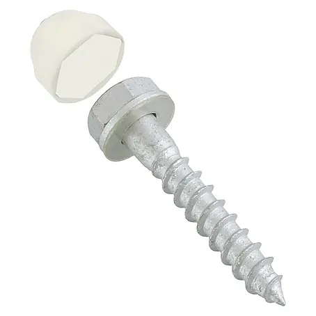 Tornillo autorroscante Blanco suelo de madera