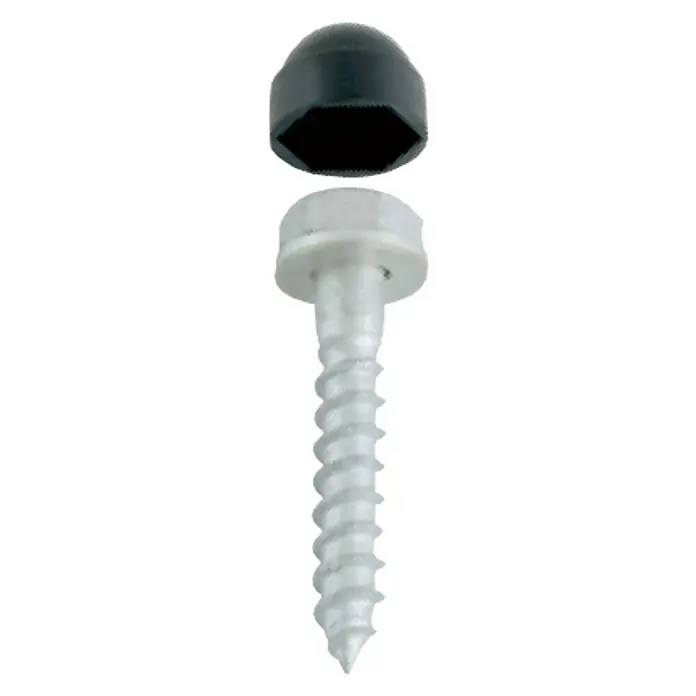 Tornillo autorroscante Negro suelo de madera - 10 x 70 mm, Acero