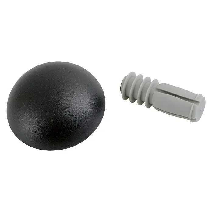 Tapa de acabado para pasamanos - Aluminio, Negro