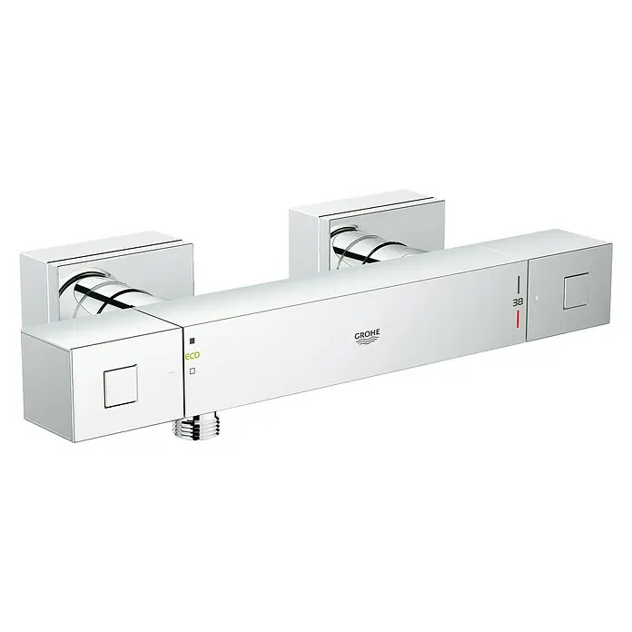 Grohe Grohtherm Cube Brausethermostat - Chrom, Glänzend - Vorderansicht