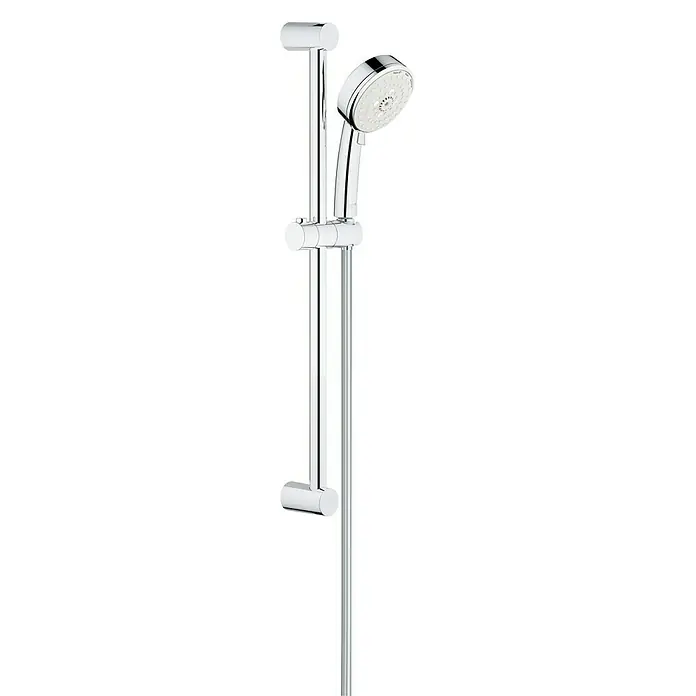 Grohe Tempesta Cosmopolitan Brausegarnitur 100 Typ 4 - Lochabstand: 62 cm, Art Strahl: Rain, Rain O², Massagestrahl, Jetstrahl, Chrom, Anzahl Strahlarten: 4 Stk. - Vorderansicht