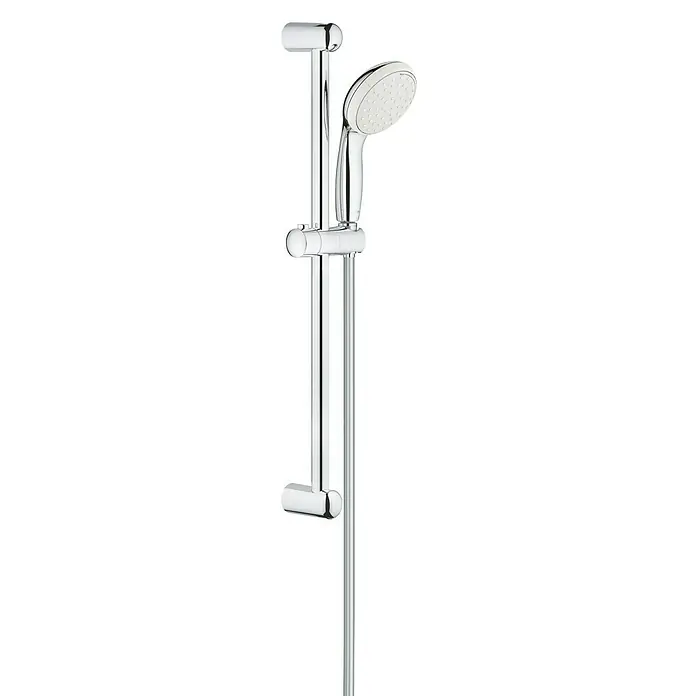 Grohe Brausegarnitur Tempesta 100 - Lochabstand: 62 cm, Art Strahl: Rain, Massagestrahl, Chrom, Anzahl Strahlarten: 2 Stk., Durchflussmenge: 9,5 l/min - Vorderansicht