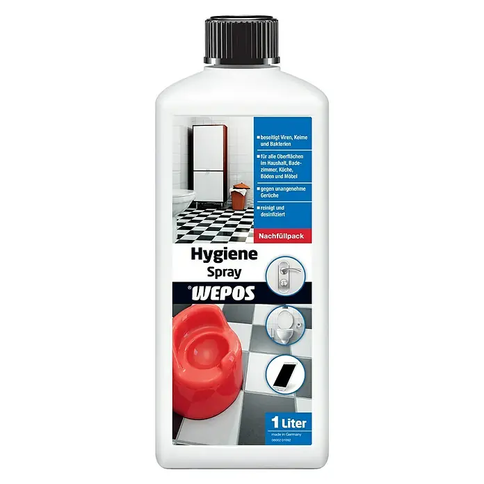 Wepos Hygienespray Nachfüllpack - 1 l - Vorderansicht