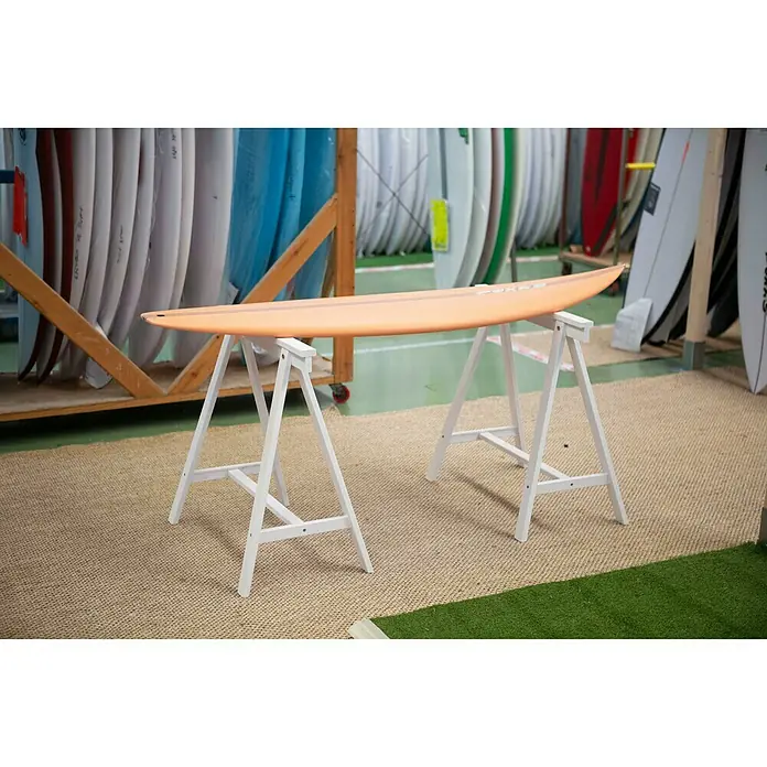 Astigarraga Holzbock Deco - Tragkraft: 400 kg bei 2 Holzböcken, Höhe: 72 cm, Kiefer, Weiß - Linke Seitenansicht