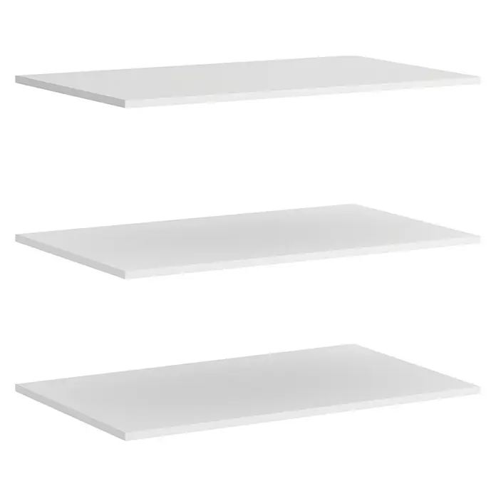 Set de estanterías - L x An x Al: 180 x 87 x 1,6 cm, Blanco