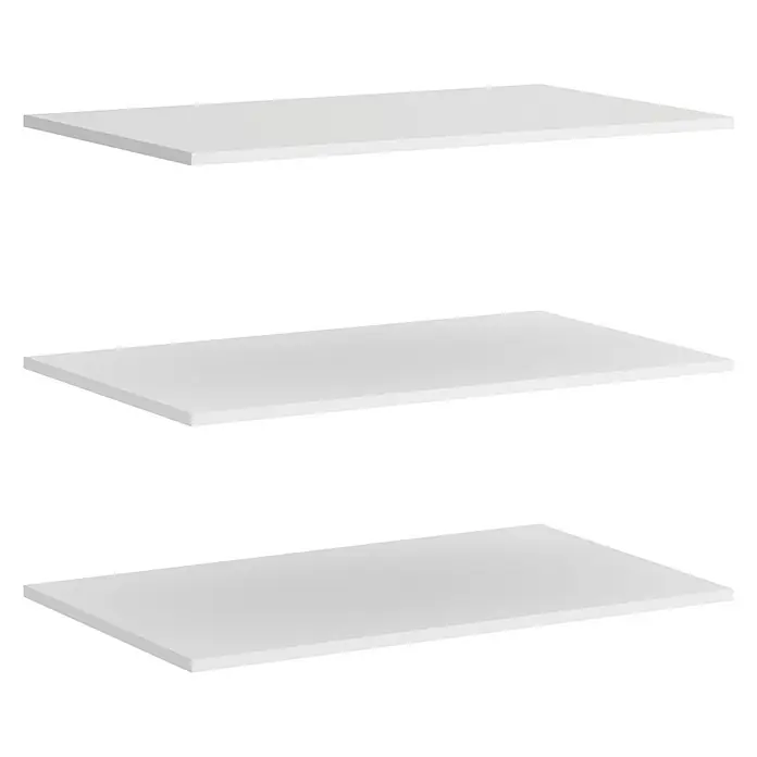 Set de estanterías - L x An x Al: 51 x 72 x 1,6 cm, Blanco