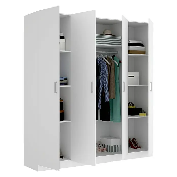 Armario para ropa Maxi - L x An x Al: 52 x 200 x 215 cm, Blanco