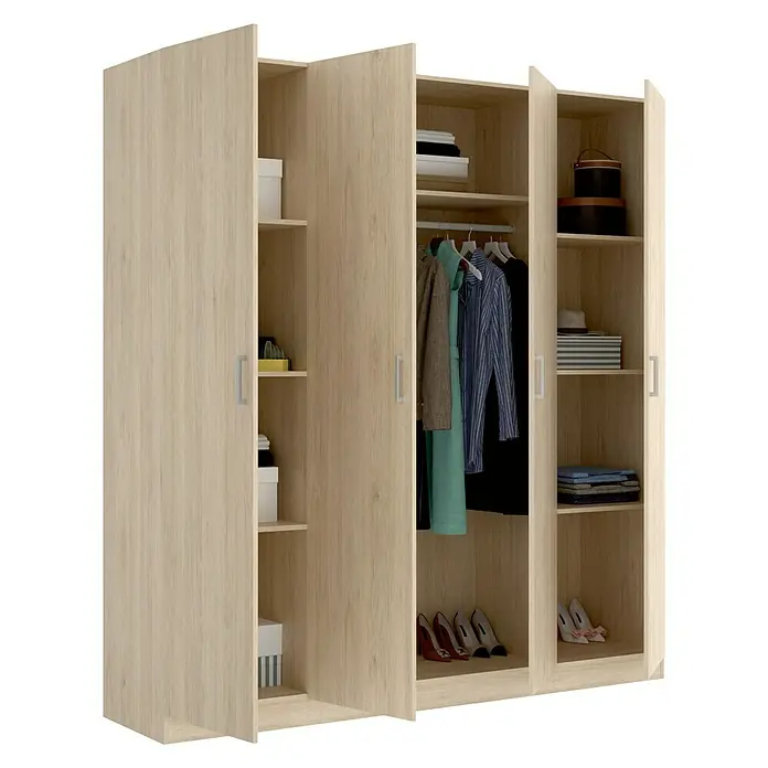 Armario para ropa Maxi - L x An x Al: 52 x 200 x 215 cm, Roble