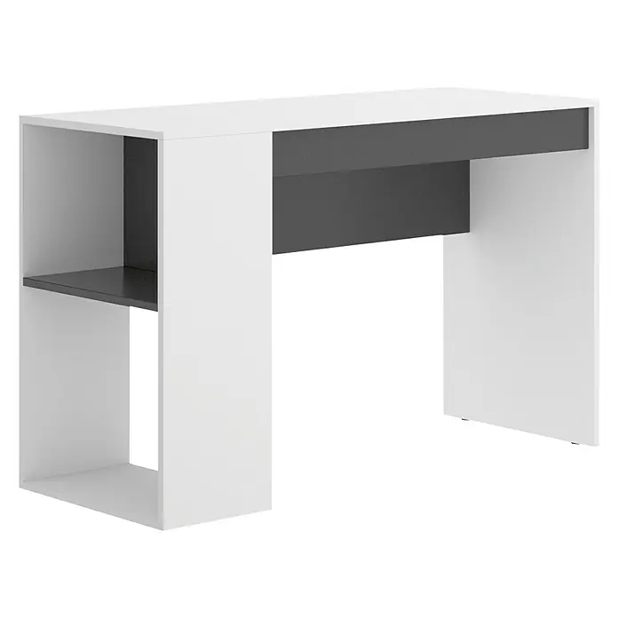 Mesa de escritorio Teo - L x An x Al: 50 x 115 x 74 cm, Blanco/Grafito