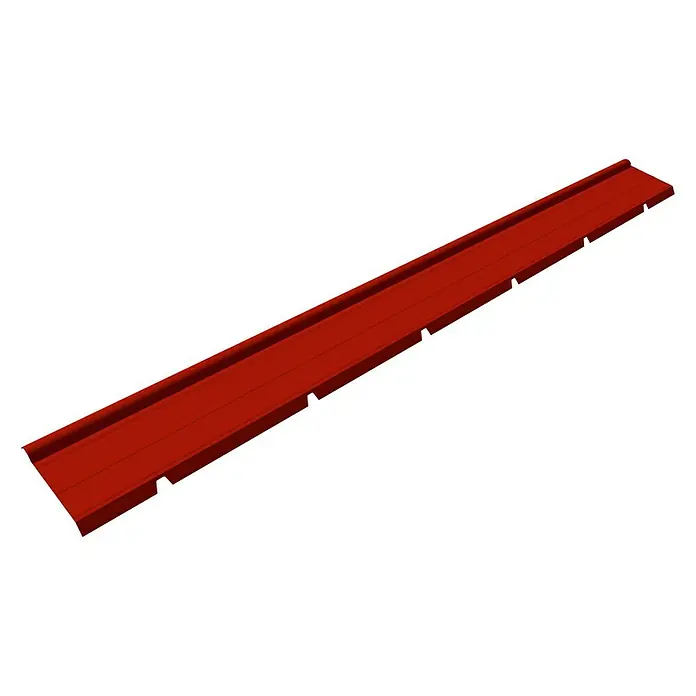 Isopan Cumbrera de placa Isotego - Rojo, Largo: 4 m