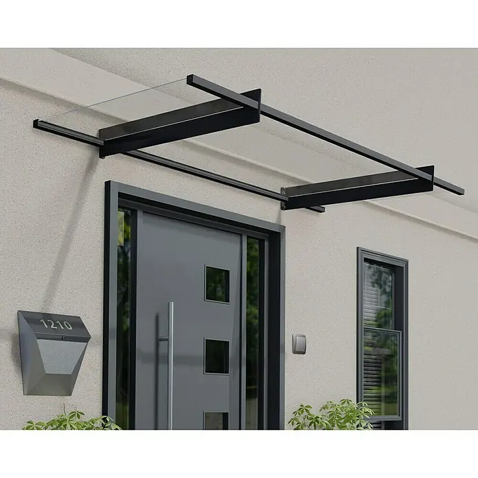 Solid Elements Nadstrešnica za vrata Louisa - 2.055 x 940 x 140 mm, Boja nosača: Antracit siva