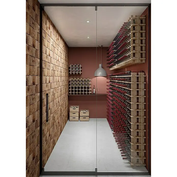 Astigarraga Weinregal - L x B x H: 75 x 22 x 75 cm, Anzahl Flaschen: 36 Stk. - Rechte Seitenansicht