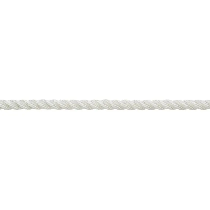 Robline Privezna vrv na meter [SI] Rapallo - 12 mm, Poliester, Bele barve - Pogled od spredaj