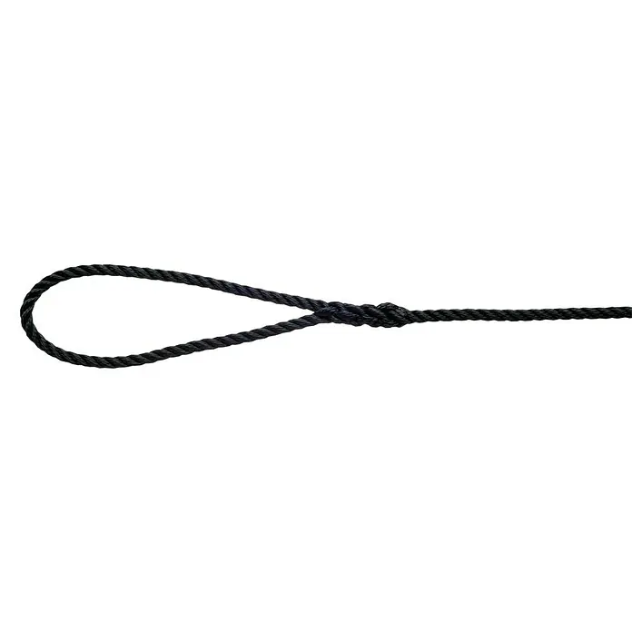 Robline Privezna vrv [SI] Rapallo - 12 mm, 10 m, Modre barve, Poliester - Pogled od spredaj