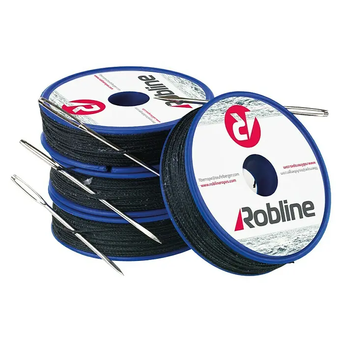 Robline Nit za jarbole - Ø x D: 0,8 mm x 80 m, Crne boje - Pogled sprijeda