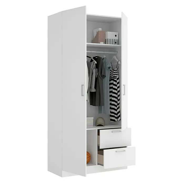 Armario para ropa Maxi - L x An x Al: 52 x 100 x 215 cm, Blanco