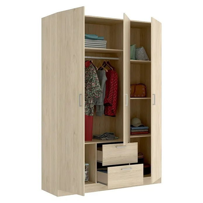 Armario para ropa Maxi - L x An x Al: 52 x 150 x 215 cm, Roble