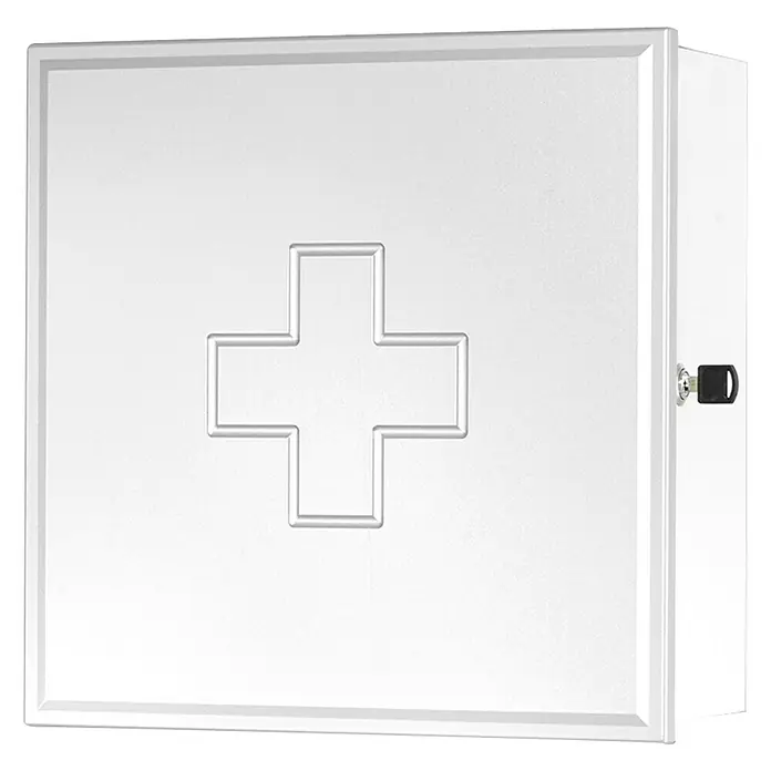 Sieper Medizinschrank - 16 x 39 x 39 cm, Weiß - Vorderansicht
