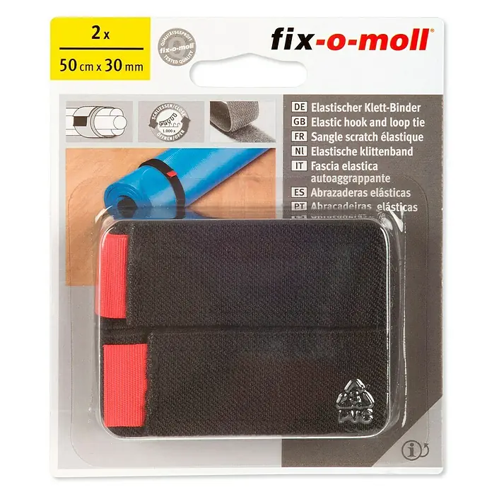 Fix-o-moll Klettbinder Elastic - L x B: 50 cm x 30 mm, 2 Stk.