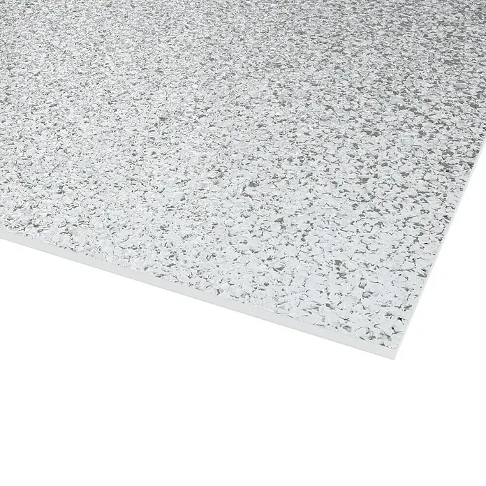 Dekorativna ploča od polistirola Owocor - 200 cm x 100 cm x 2,5 mm, Kristal leda, Prozirno, Polistirol - Detaljan prikaz