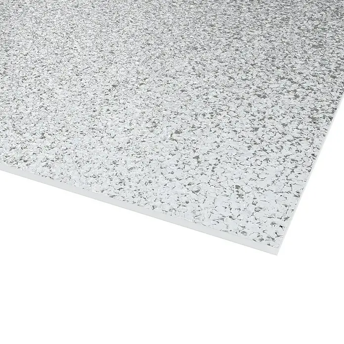 Dekorativna ploča od polistirola Owocor - 100 cm x 100 cm x 5 mm, Kristal leda, Prozirno, Polistirol - Detaljan prikaz