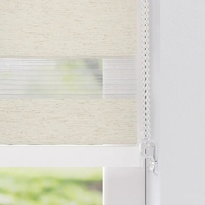 Expo Ambiente Doppelrollo mit Kassette - B x H: 60 x 175 cm, Leinen, Tageslichtdurchlässig - Detailaufnahme