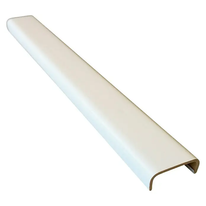Rufete Perfil en U Blanco - 2,6 m x 16 mm x 10 mm, PVC, Decorativa