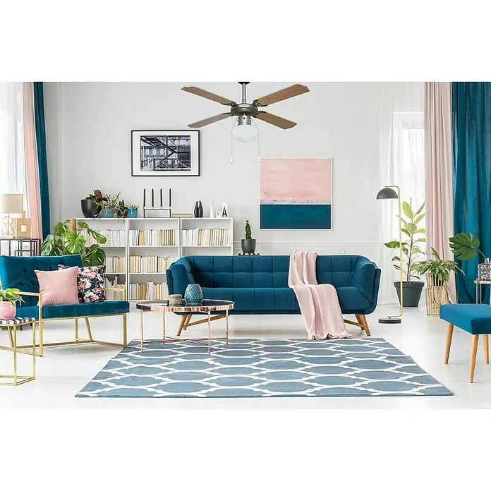Arte confort Ventilador de techo Hawaii - Diámetro: 107 cm, Haya, 55 W, AC