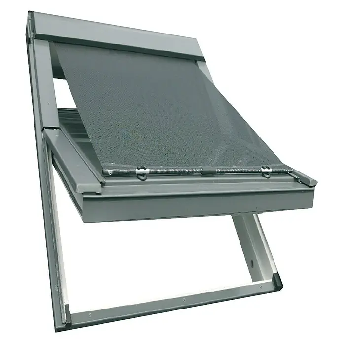Dachfenster-Markise MUA - Passend für: Velux Dachfenster, 114 cm, Schwarz - Linke Seitenansicht