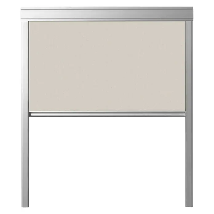 Rolo zavjesa za zatamnjivanje DUA - Namijenjeno za: Krovni prozor 114 x 118 cm, Krovne prozore Solid Elements, Krovne prozore Velux, Fakro krovne prozore, Bež boje - Pogled sprijeda